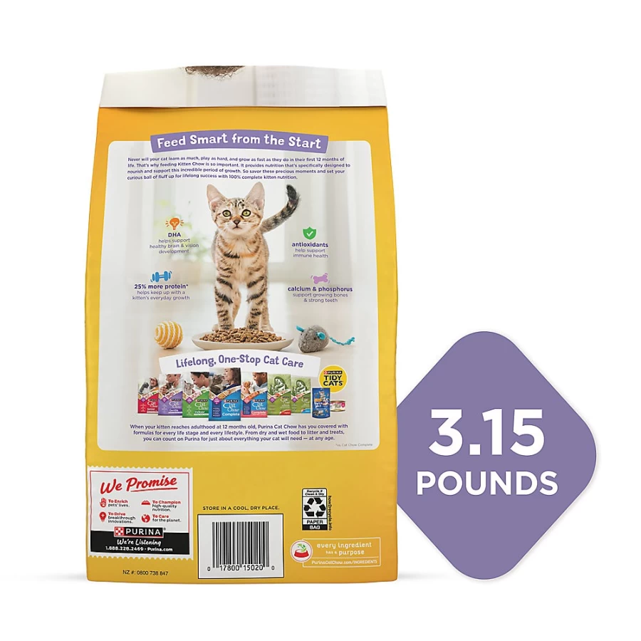 Purina Kitten Chow Nurture Chicken Recipe Dry Cat Food for Muscle & Brain Development | PetSmart