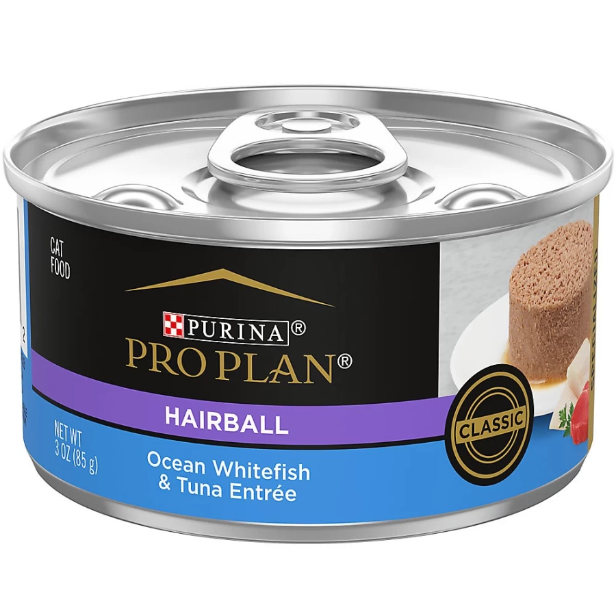 Purina Pro Plan Hairball Control Adult Wet Cat Food, 3 Oz Can - Natural Ingredients, No Artificial Colors or Preservatives | PetSmart