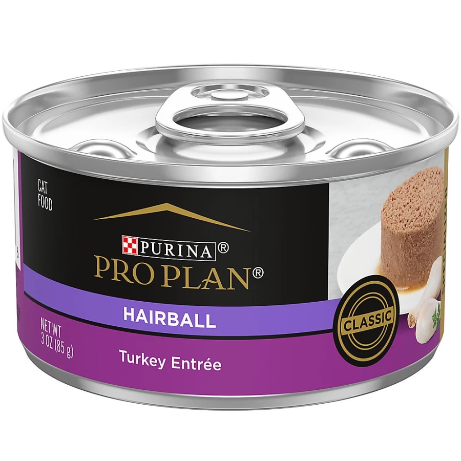 Purina Pro Plan Hairball Control Adult Wet Cat Food 3oz - Natural Ingredients, No Artificial Colors or Preservatives - PetSmart