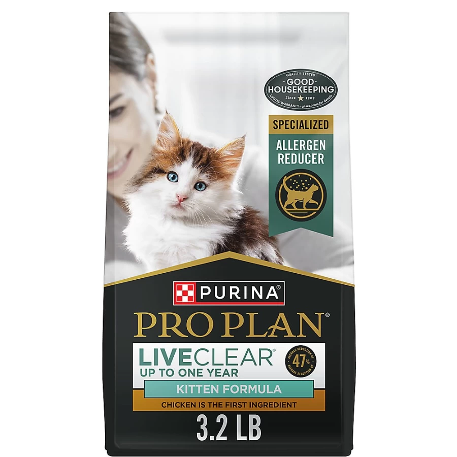 Purina Pro Plan LiveClear Kitten Dry Cat Food - Chicken & Rice Formula for Allergies | PetSmart