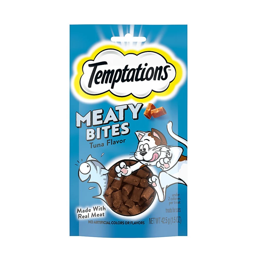 PetSmart Tuna Flavor Soft Meaty Bites Adult Cat Treats - Temptationstrade Irresistible Snacks