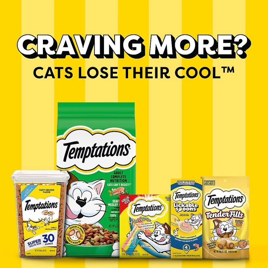 PetSmart Tuna Puree Creamy Adult Cat Treats - Temptationstrade Purrrr-e Snacks for Cats