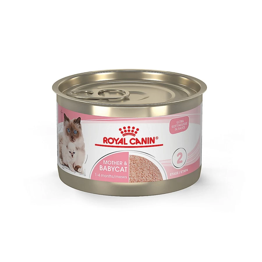 PetSmart Royal Canin Mother & Babycat Ultra Soft Mousse in Sauce Wet Cat Food - 5.1oz, High Protein, Easy Digestion for Kittens & Nursing Cats