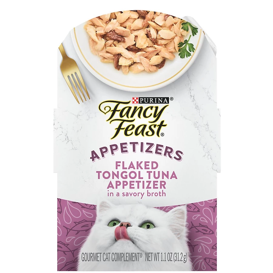 PetSmart Fancy Feast Grain-Free Wet Cat Food for Adults, 1.42 oz, No By-Products, Appetizers Variety Pack