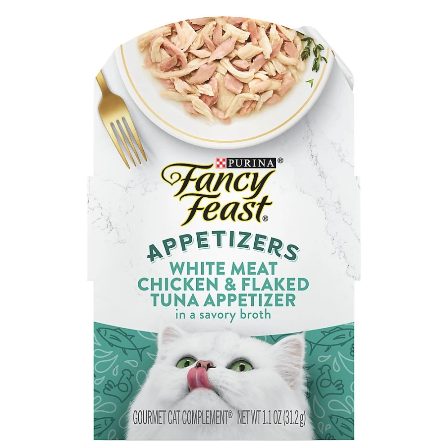 PetSmart Fancy Feast Grain Free Wet Cat Food for Adults - 1.42 oz, No By-Products, Delicious Appetizers