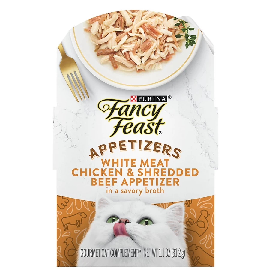 PetSmart Fancy Feast Grain-Free Wet Cat Food for Adults - 1.42 oz, No By-Products, Delicious Appetizers