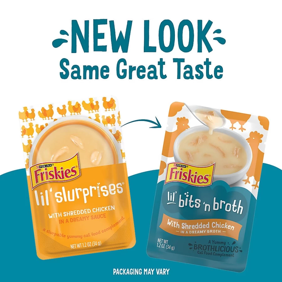 Purina Friskies Lil' Slurprises Wet Cat Food for Adults - 1.4 oz. Can, Natural Ingredients, No Artificial Preservatives | PetSmart