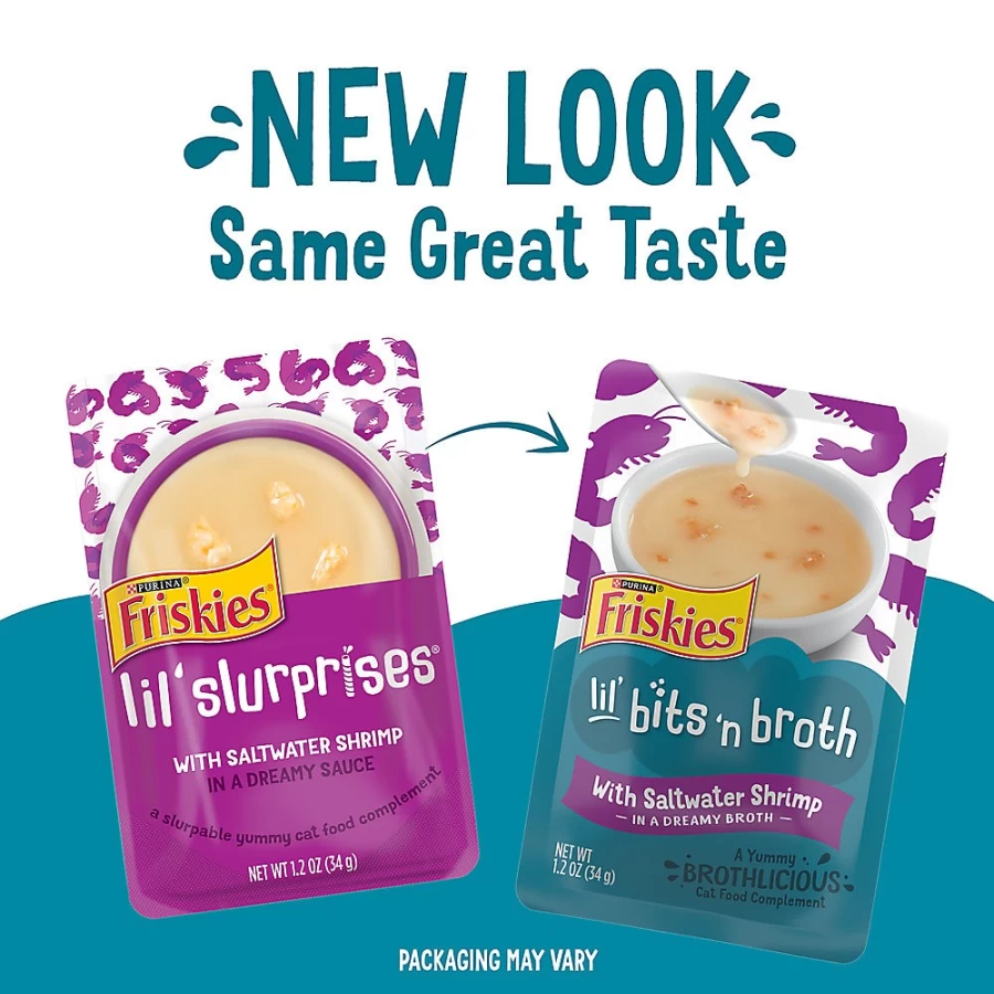 Purina Friskies Lil' Slurprises Adult Wet Cat Food 1.4 oz Cans - Grain Free, No Artificial Preservatives | PetSmart