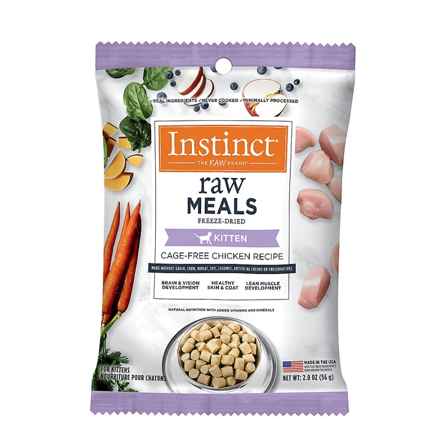PetSmart Instinct Raw Freeze-Dried Chicken Kitten Food - Cage-Free, Grain-Free, High-Protein