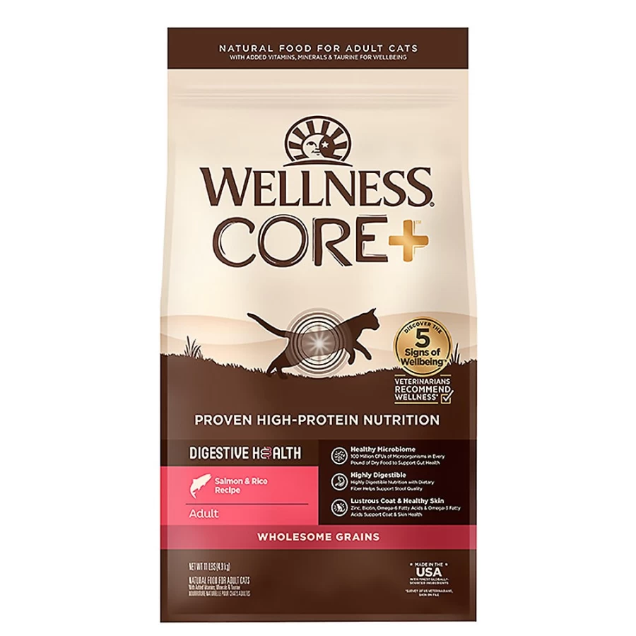 PetSmart Wellness CORE Natural Adult Cat Food for Digestive Health - Salmon & Rice Recipe
