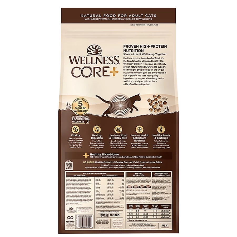 PetSmart Wellness CORE Natural Adult Cat Food for Digestive Health - Salmon & Rice Recipe