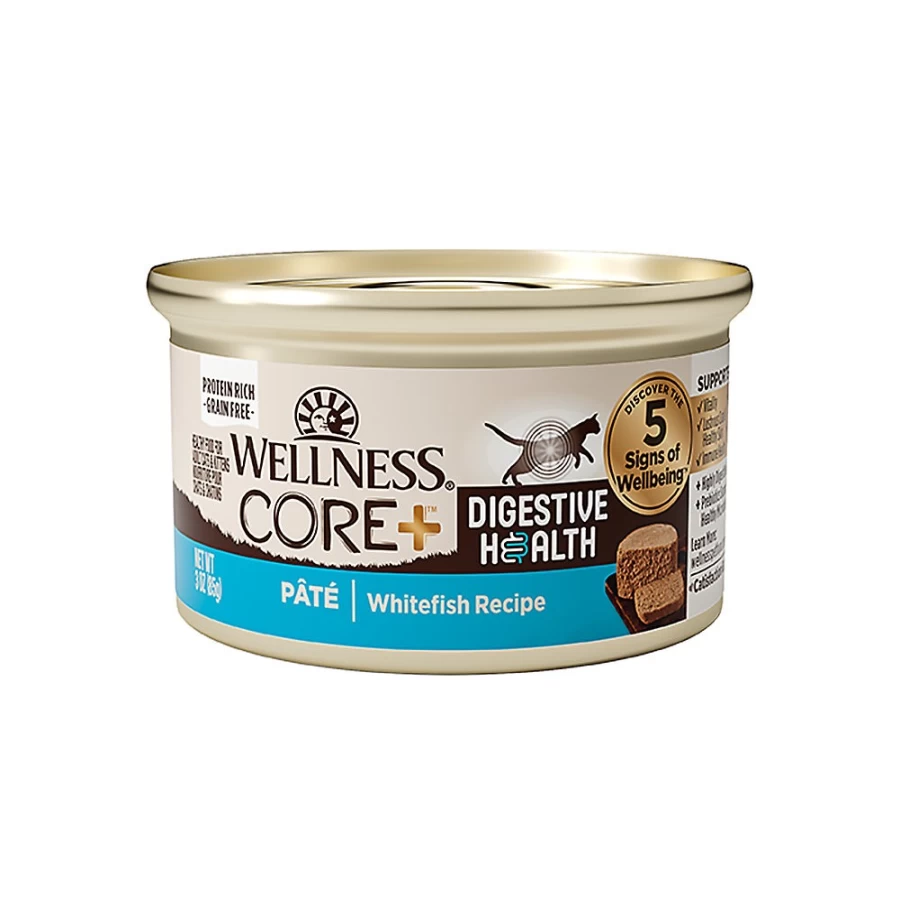 PetSmart Wellness CORE Grain-Free Adult Cat Food for Digestive Health - Whitefish Recipe