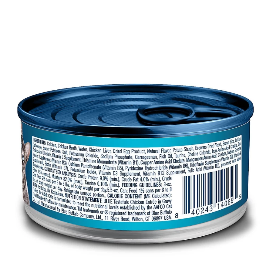 PetSmart Blue Buffalo Tastefuls Flaked Wet Cat Food - Natural Chicken Recipe for Cats