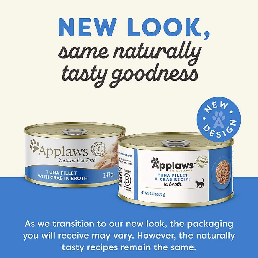 PetSmart Applaws Natural Wet Cat Food - Grain-Free, High Protein Recipe for Adult Cats