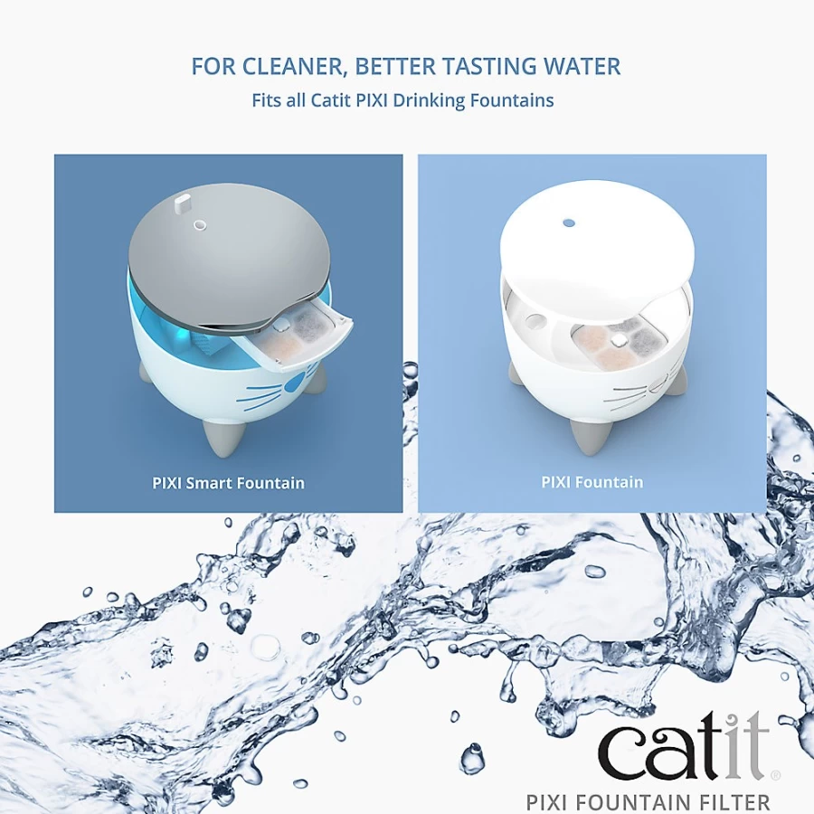 PetSmart Catit PIXI Cat Drinking Fountain Replacement Filters for Fresh Water