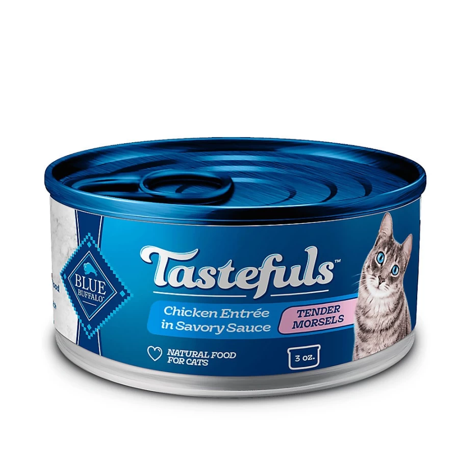 PetSmart Blue Buffalo Tastefuls Tender Morsels Wet Cat Food - Natural Chicken Recipe for Adult Cats