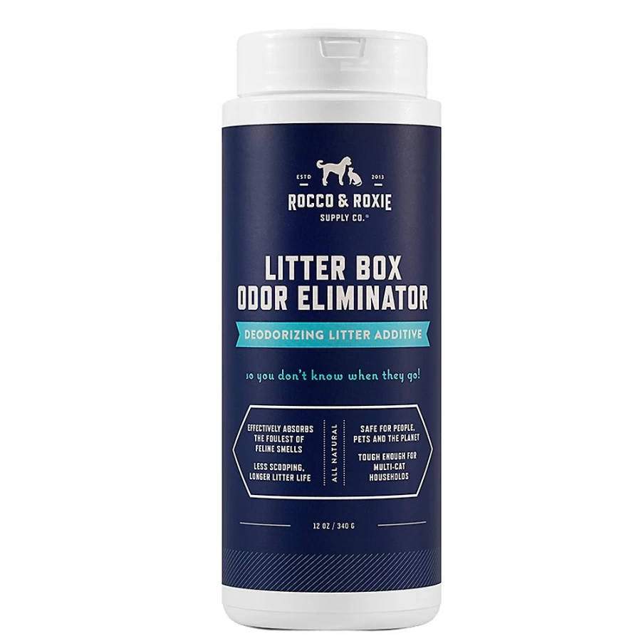 PetSmart RoccoRoxie Cat Litter Box Odor Eliminator & Deodorizer – Fresh Scent, Long-Lasting