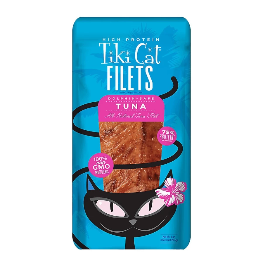 PetSmart Tiki Cat Filets Grain-Free Cat Food Topper - High Protein, Natural Ingredients, Non-GMO Wet Cat Food