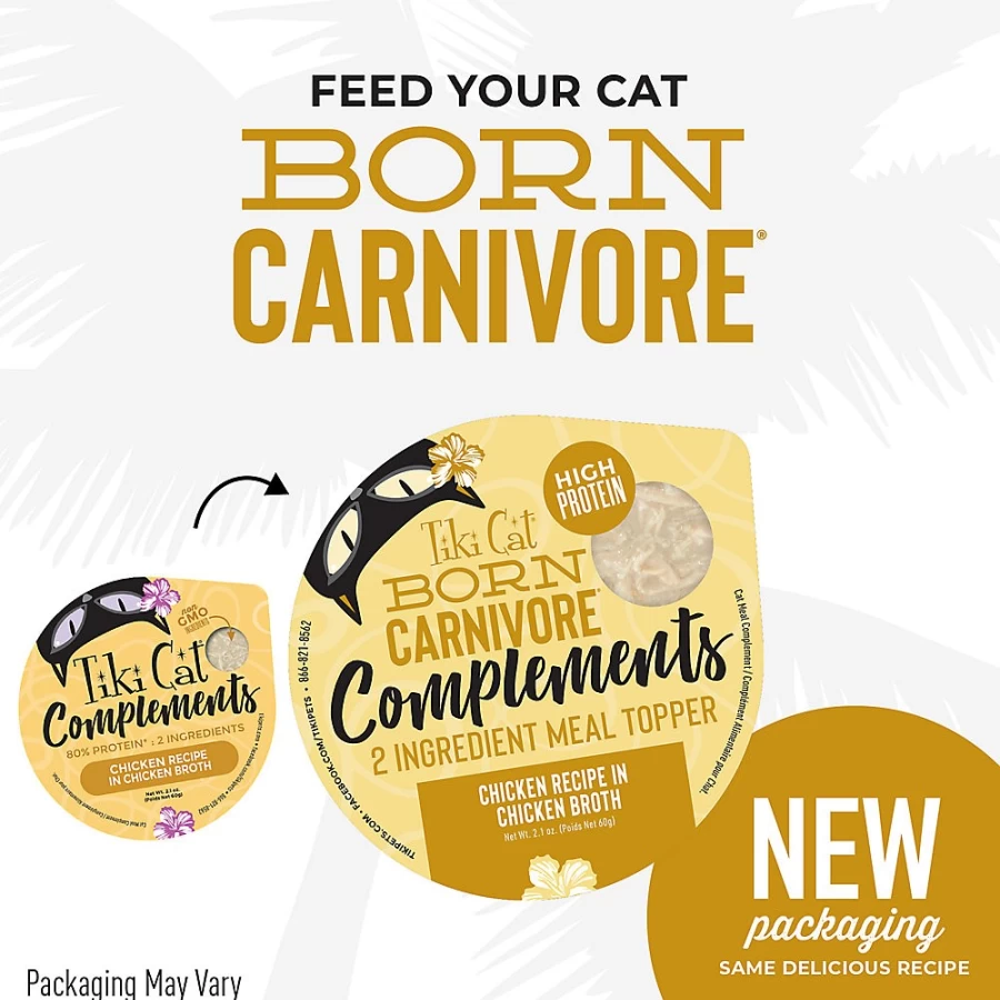PetSmart Tiki Cat Complements Grain-Free Non-GMO Wet Cat Food Topper for Cats