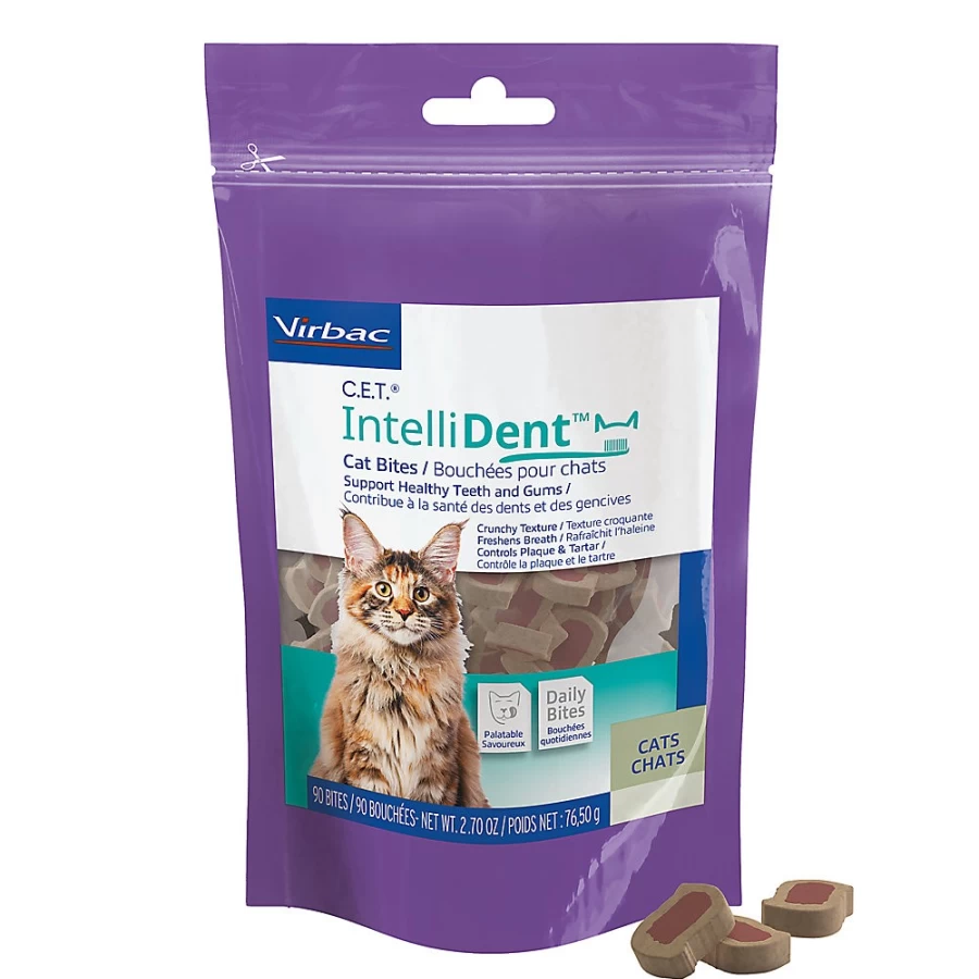 PetSmart Virbac C.E.T. IntelliDent Cat Dental Chews - Tartar Control Cat Treats for Oral Health