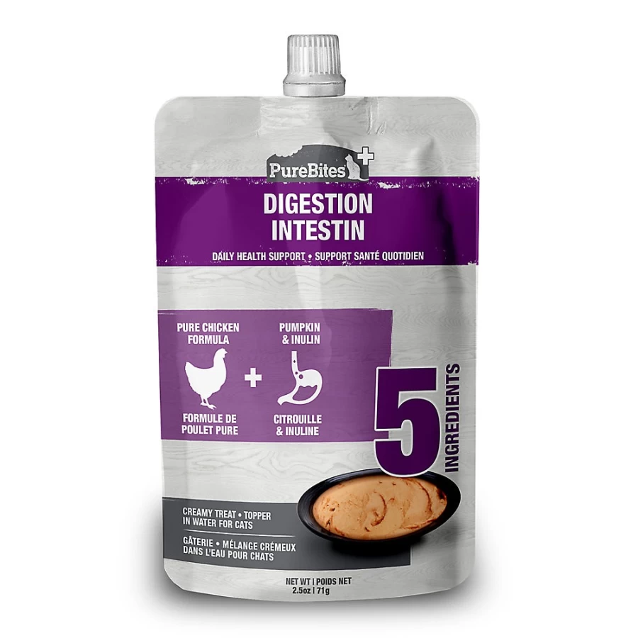 PetSmart PureBites Plus Squeezables Cat Food Topper for Gut Health & Digestion Support