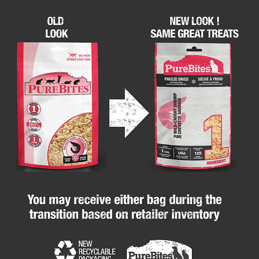 PetSmart Freeze-Dried Shrimp Cat Treats - PureBites Natural & Healthy Snacks for Cats