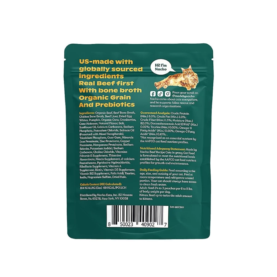 PetSmart Beef Bone Broth Cuts in Gravy Cat Food 3oz - Made with Real Beef for Cats