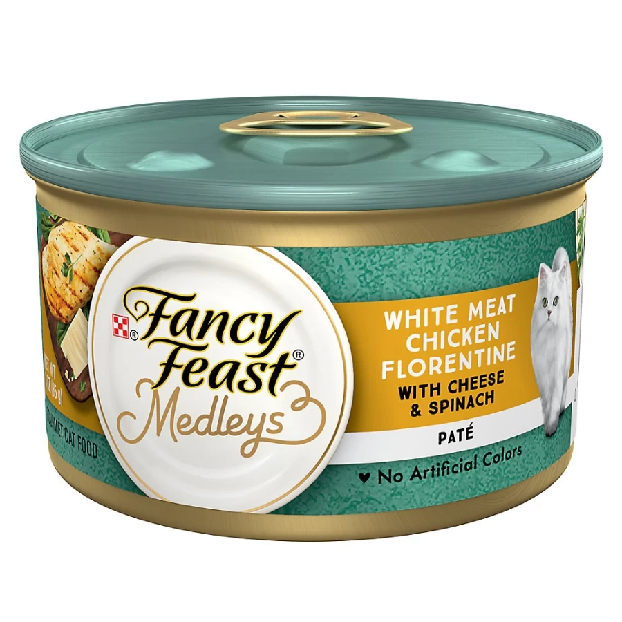 PetSmart Fancy Feast Medleys High-Protein Wet Cat Food for Adults, 3.3 oz Cans - Gourmet Seafood Variety Pack