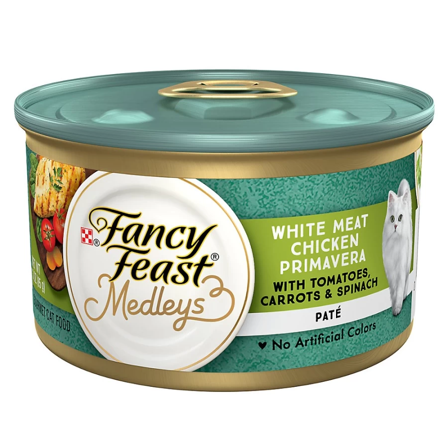 PetSmart Fancy Feast Medleys Adult Wet Cat Food, 3.33 oz Can, Gourmet Variety Pack for Finicky Eaters