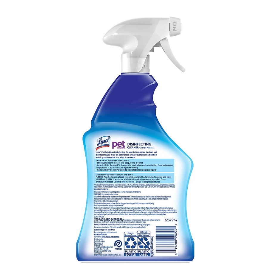 PetSmart Lysol Pet-Safe Disinfectant Cleaner for Odor Elimination & Germ Protection