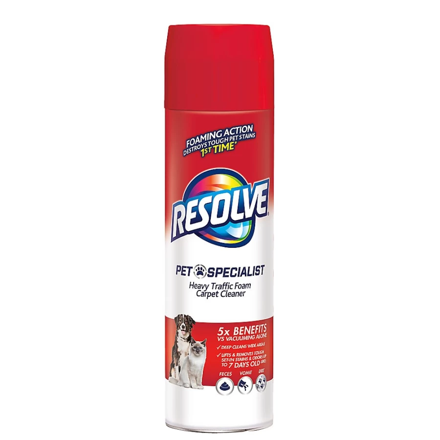 PetSmart Resolve Pet Heavy Traffic FoamPro Carpet Cleaner for Stains & Odors - 22 oz Formula