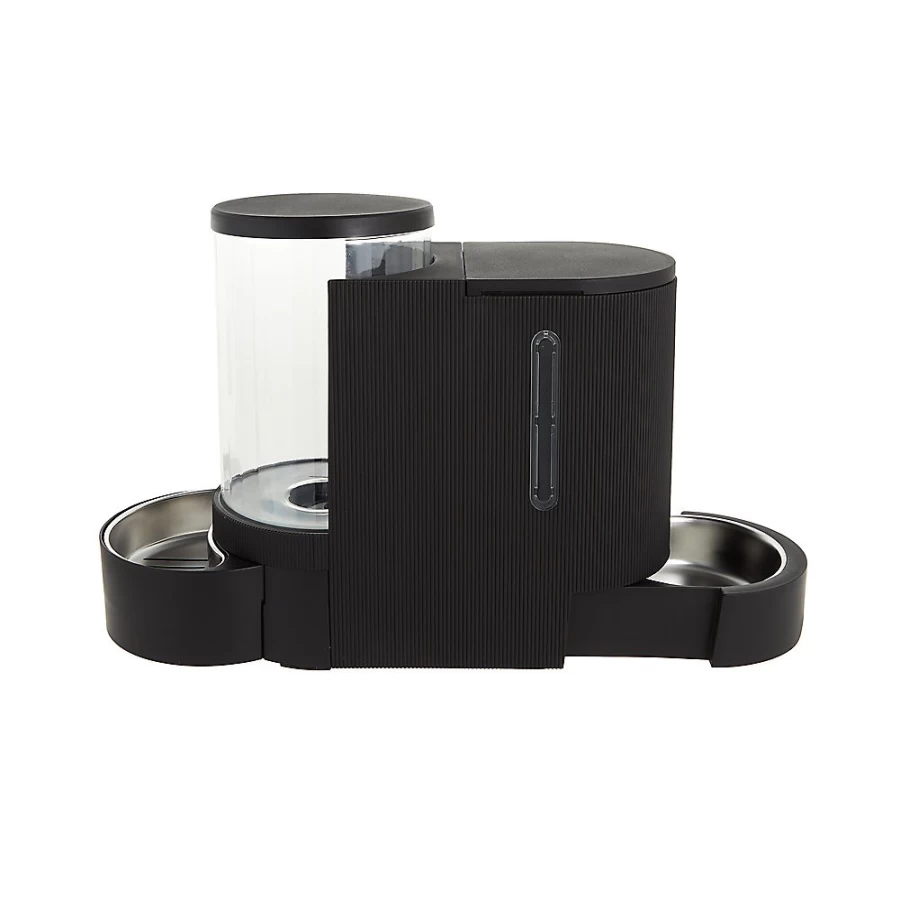 PetSmart Whisker City 2-in-1 Gravity Pet Feeder & Waterer for Cats and Dogs - Automatic Food and Water Dispenser