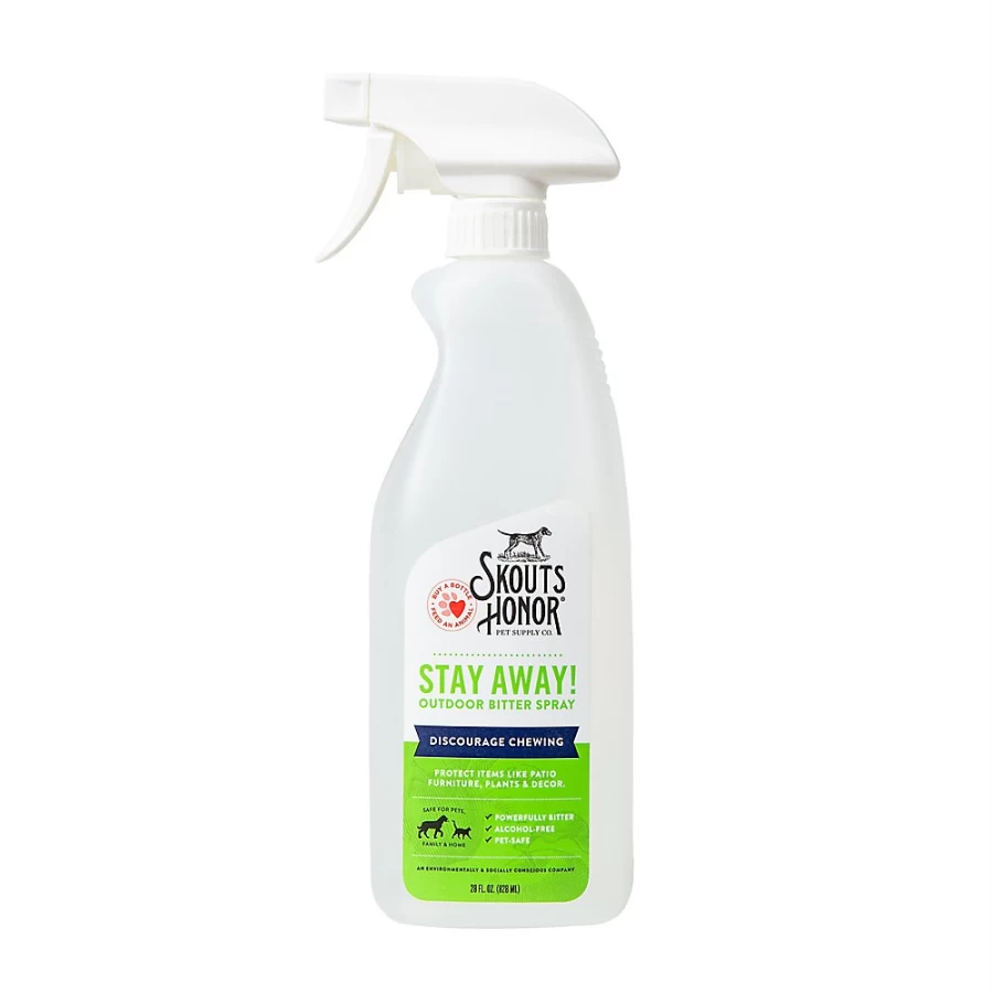 PetSmart Skout's Honor Stay Away Outdoor Bitter Spray for Dogs - Bitter Taste Deterrent to Stop Chewing & Licking