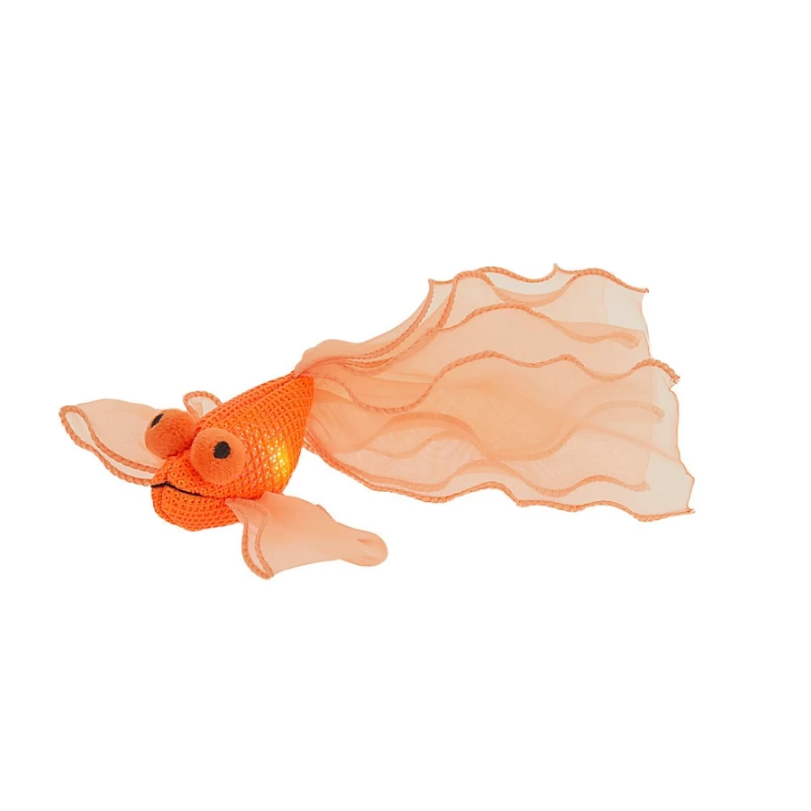 PetSmart Whisker City Interactive Light Up Cat Toy with Catnip - Flash Fish Teaser for Playful Cats