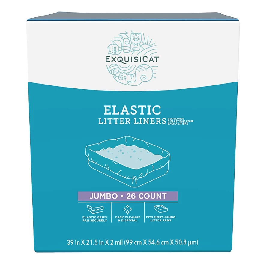 PetSmart ExquisiCat Clumping Cat Litter Liners - Elastic, Leak-Proof Litter Box Liners for Easy Cleanup