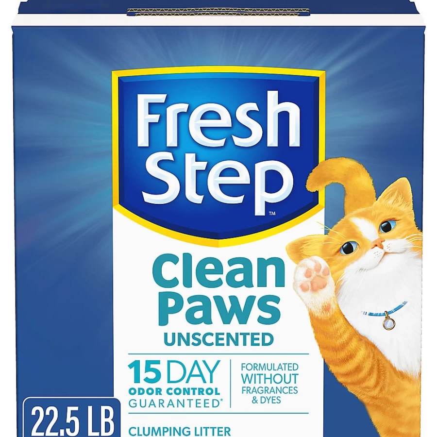PetSmart Fresh Step Clumping Clay Cat Litter - Unscented, Low Dust, Low Tracking for Clean Paws