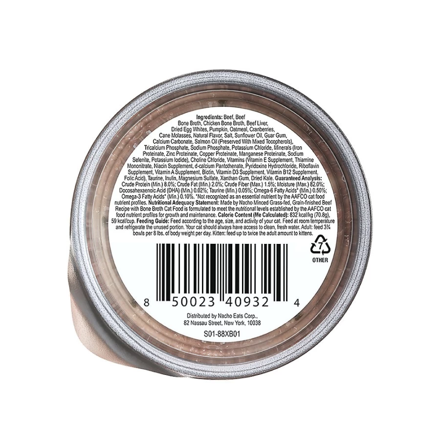 PetSmart Grass-Fed Grain Finished Wet Cat Food with Bone Broth & Prebiotics - Bee Flavor, 2.5oz