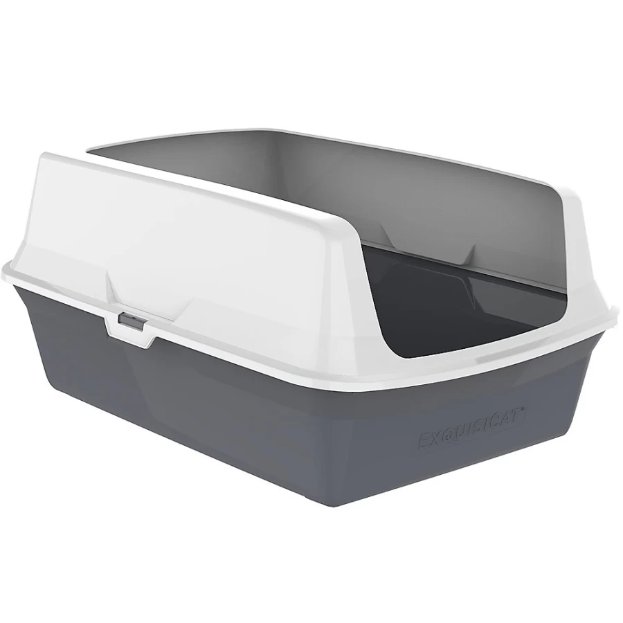 PetSmart ExquisiCat Plastic Cat Litter Box with Rim for Easy Cleaning