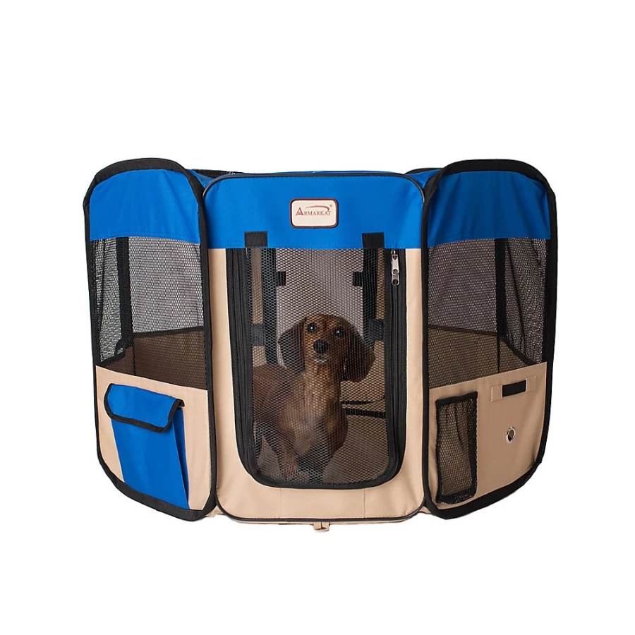 PetSmart Armarkat Foldable & Portable Playpen for Dogs and Cats – Indoor & Outdoor Pet Enclosure