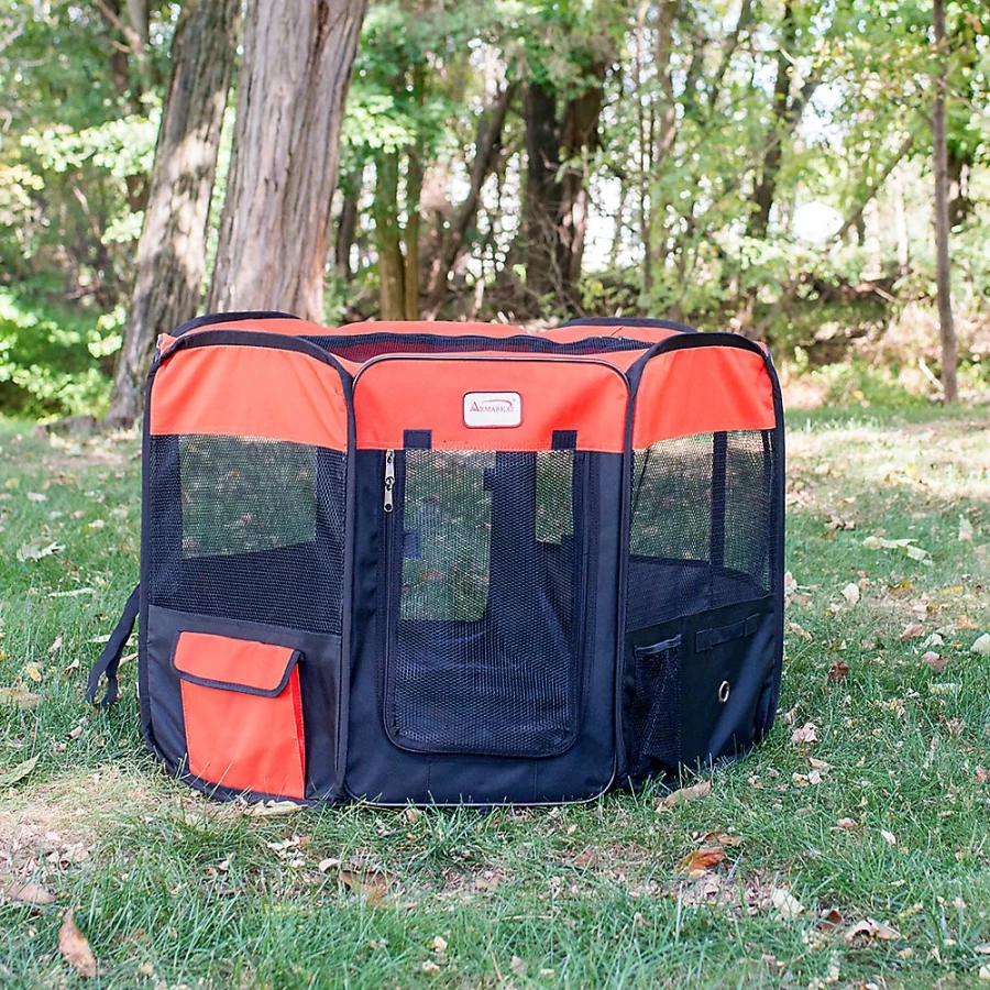 PetSmart Foldable Pet Playpen & Carrier Bag for Dogs and Cats - Portable 36x36x24 Inch Travel Pen