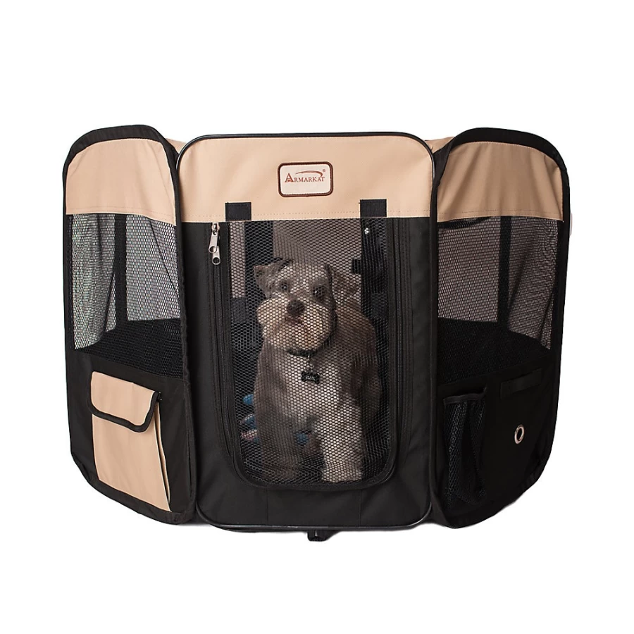 PetSmart Foldable Pet Playpen & Carrier Bag for Dogs and Cats - Portable 36x36x24 Inch Travel Playpen