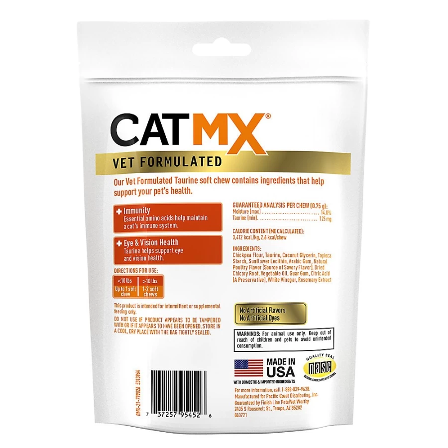 PetSmart Cat MX Vet Formulated Taurine Soft Chews for Feline Heart & Eye Health