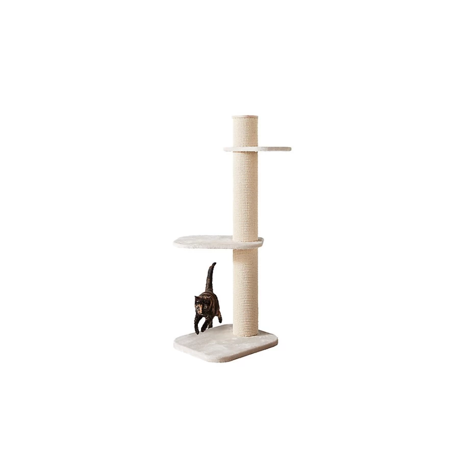 PetSmart 58-inch Deluxe European Faux Fur Cat Tree - Two By Two City Cat Climber for Indoor Cats