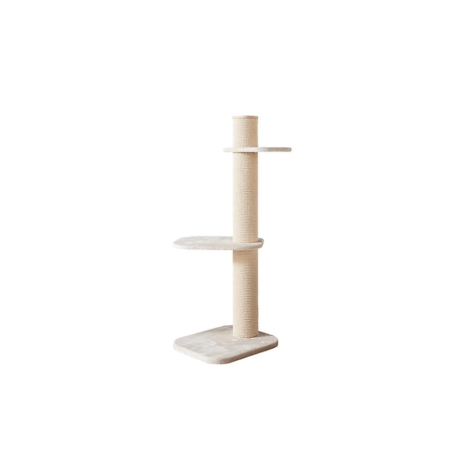 PetSmart 58-inch Deluxe European Faux Fur Cat Tree - Two By Two City Cat Climber for Indoor Cats