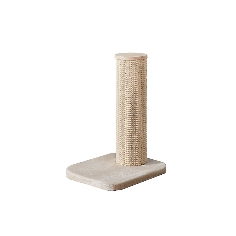 PetSmart Two By Two 24-inch Deluxe European Cat Scratching Post for Indoor Cats, Beige
