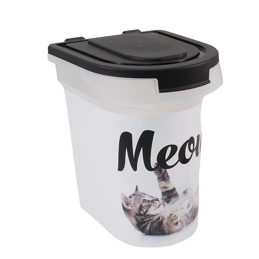 PetSmart 15-lb Paw Prints Meow Kitty Dry Food Storage Container for Cats