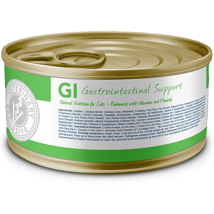 PetSmart Blue Buffalo Veterinary Diet GI Adult Wet Cat Food - Natural Chicken Recipe for Digestive Health