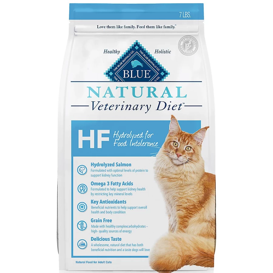 PetSmart Blue Buffalo Veterinary Diet HF Hydrolyzed Salmon Dry Cat Food for Adults