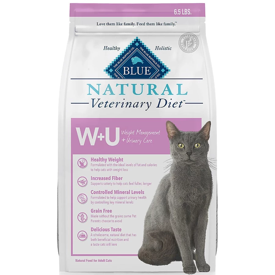 PetSmart Blue Buffalo Veterinary Diet W+U Adult Dry Cat Food - Natural Chicken Recipe for Urinary Health