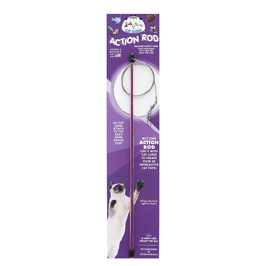 PetSmart Interactive Cat Lures Toy with Action Rod for Playful Cats